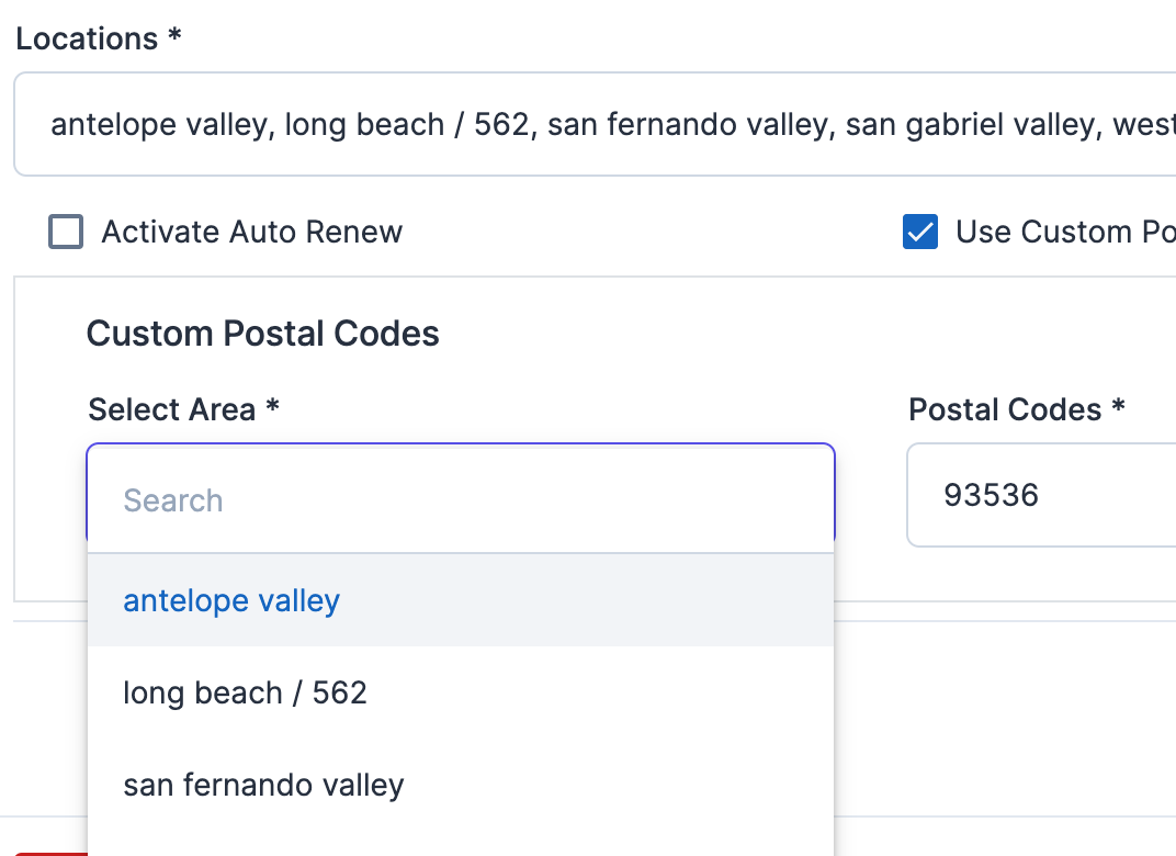 Use Your Custom Postal Codes in Posts